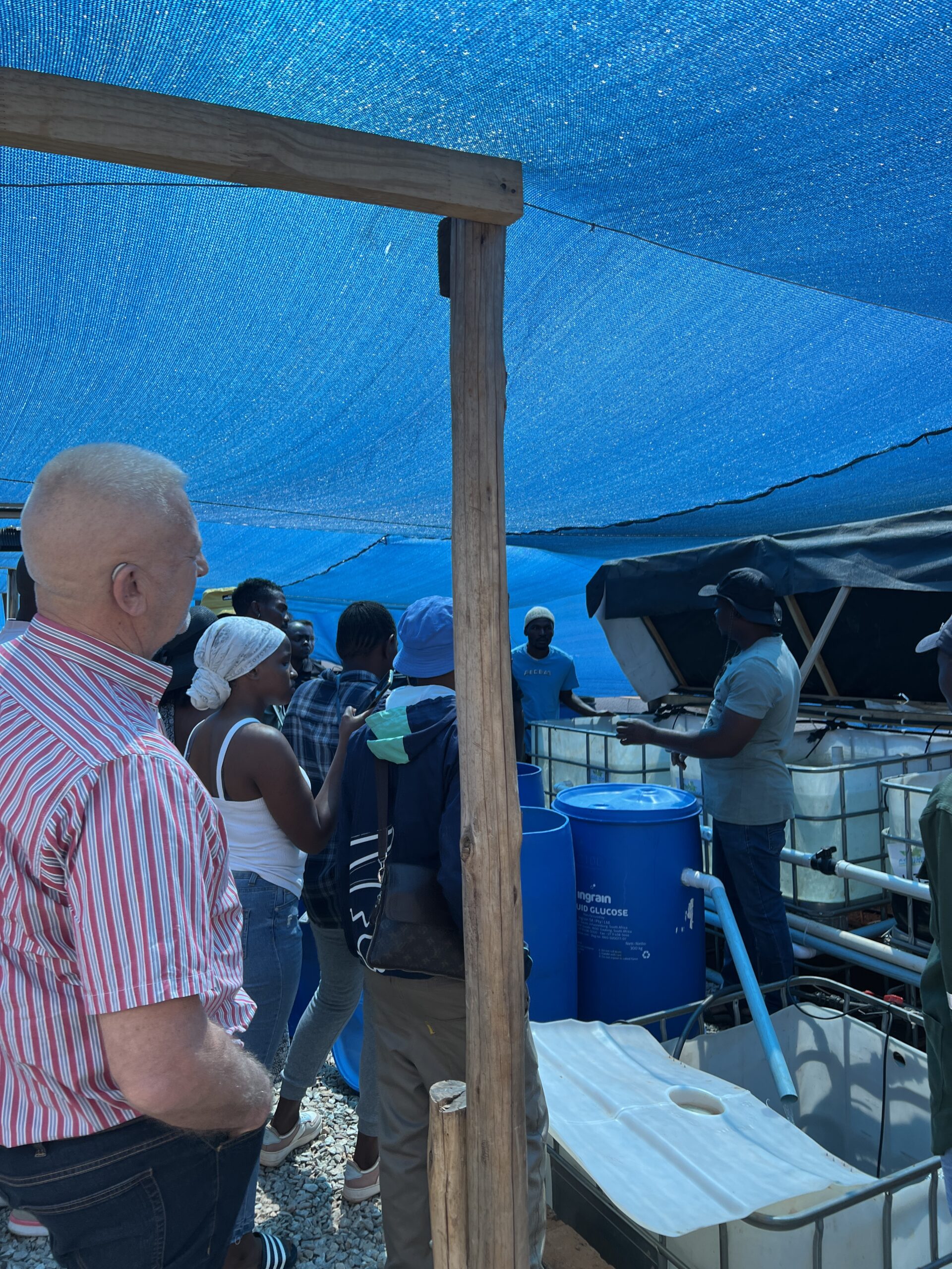 Sandvik Mining Engineering Visits Z2B Aquaponics Farm to Inspire Sustainable Community Initiatives